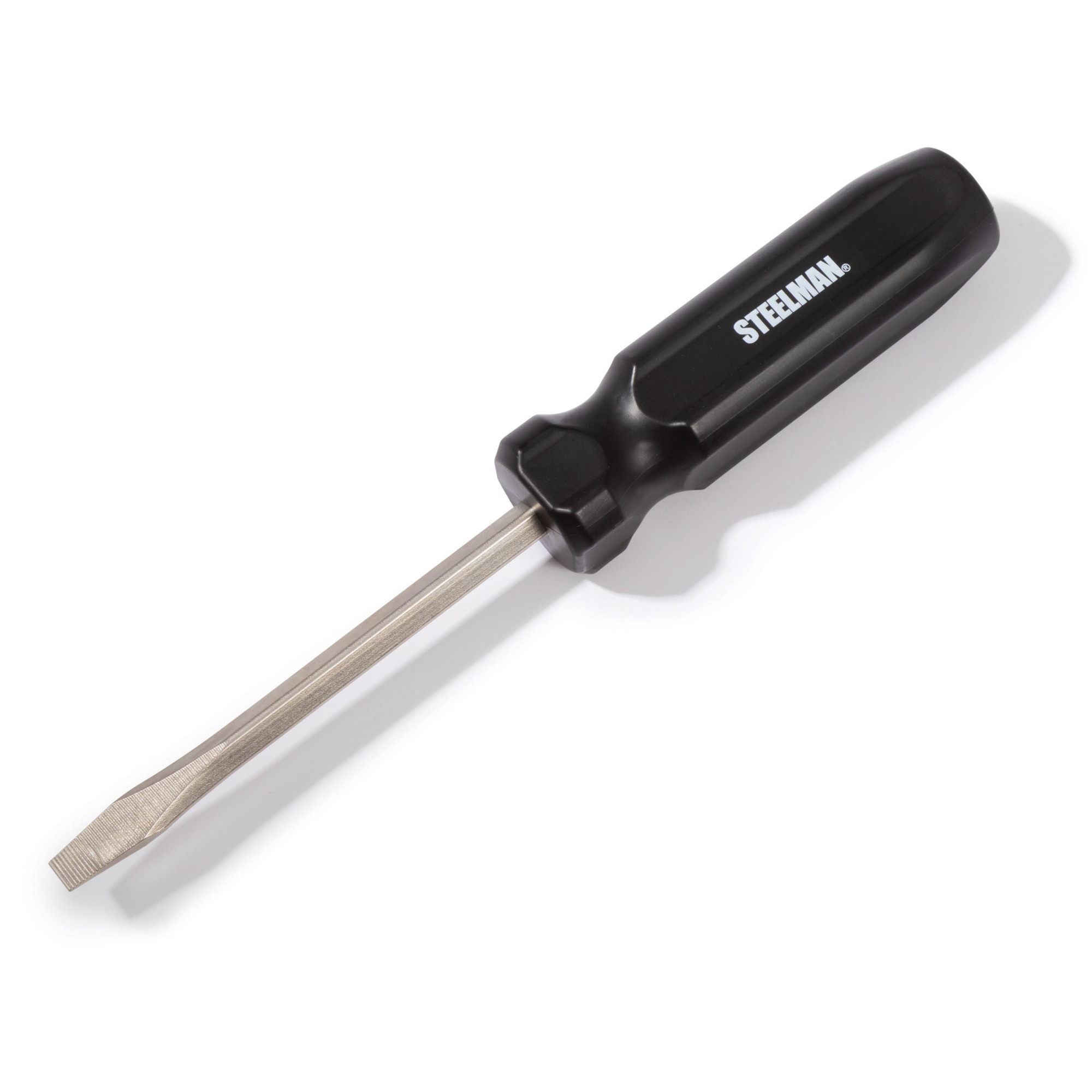 STEELMAN 1/4-Inch x 4-Inch Slotted Tip Screwdriver with Fluted Handle, Model# 31042-KH